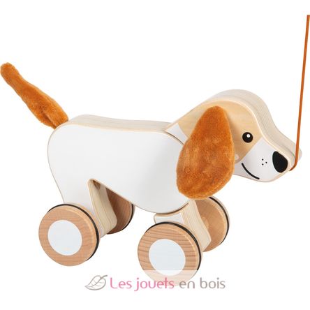 Pull-along dog with crinkly ears LE12562 Small foot company 3