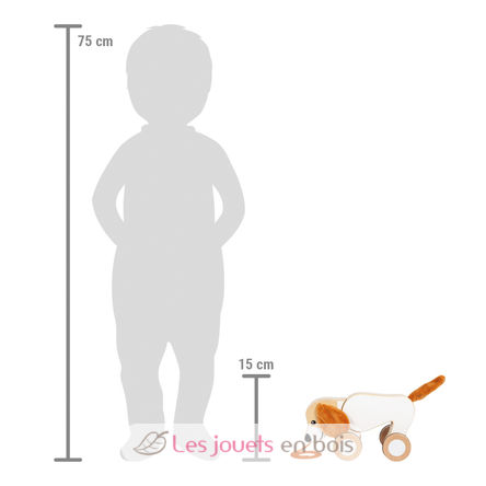 Pull-along dog with crinkly ears LE12562 Small foot company 4