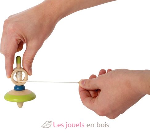 Wooden top with string LE12605 Small foot company 2