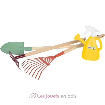 Gardening tools with watering can Tiny Garden LE12663 Small Foot company 1