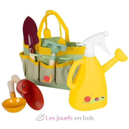 Garden bag with gardening tools Tiny Garden LE12664 Small Foot company 1