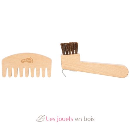 Horse care set with bag red LE12705 Small Foot company 6
