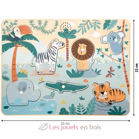 Animal Sound Puzzle Safari LE12755 Small Foot company 4
