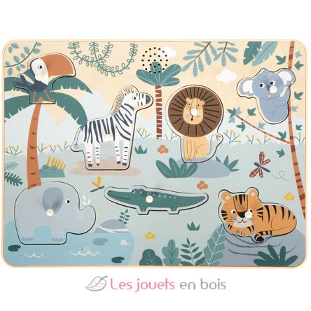 Animal Sound Puzzle Safari LE12755 Small Foot company 1