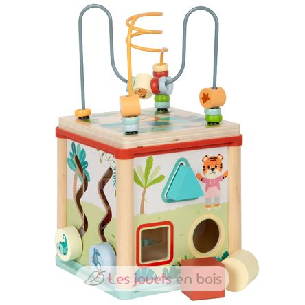 Motor Activity Cube Jungle Friends LE12765 Small Foot company 1