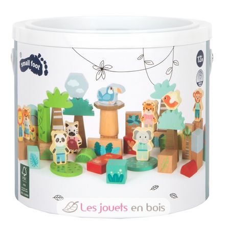 Wooden Building Blocks Jungle Friends LE12768 Small Foot company 5