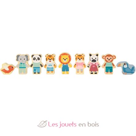 Wooden Building Blocks Jungle Friends LE12768 Small Foot company 6