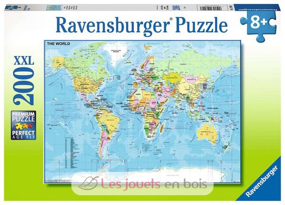 Puzzle World's map 200 pcs RAV128907 Ravensburger 1