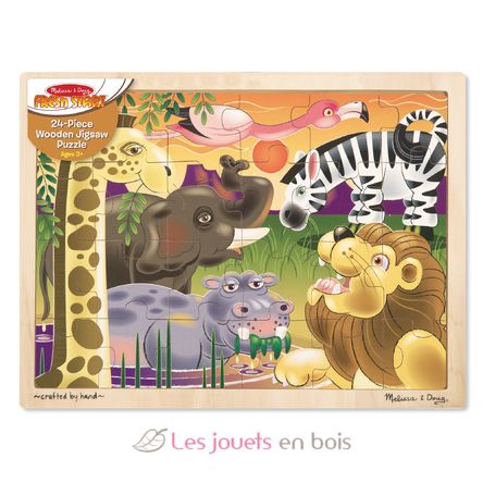 Wooden jigsaw puzzle African plains MD12937 Melissa & Doug 3