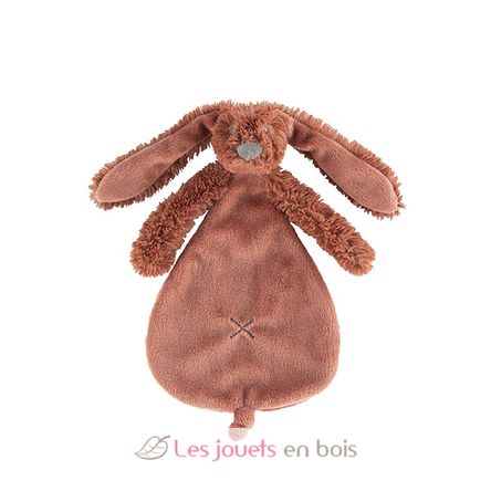 Doudou et Compagnie - Ivory & Blue Plush Bunny Doudou (26cm)