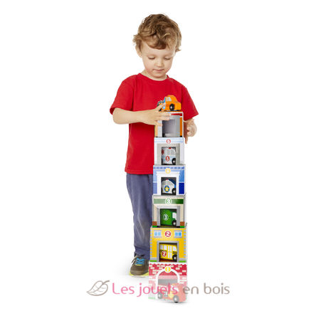 Nesting and Sorting Buildings and Vehicles MD13576 Melissa & Doug 3