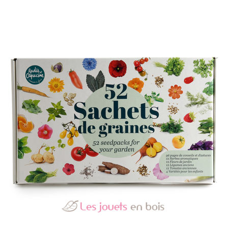 Box with 52 seepacks to sow RC-PF140937 Radis et Capucine 1