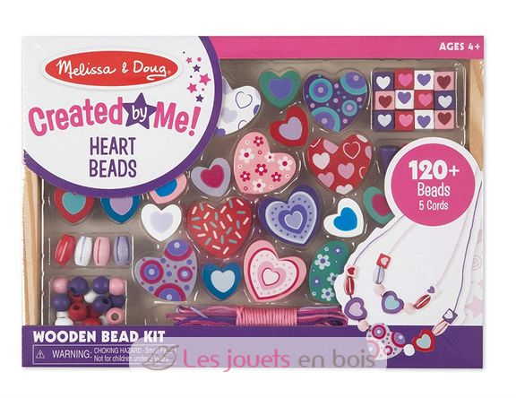 Heart Wooden Bead Set MD14175 Melissa & Doug 1