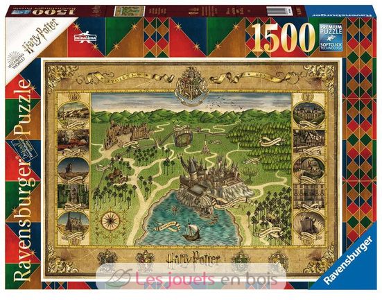 Puzzle Hogwarts Map 1500 pcs RAV165995 Ravensburger 1