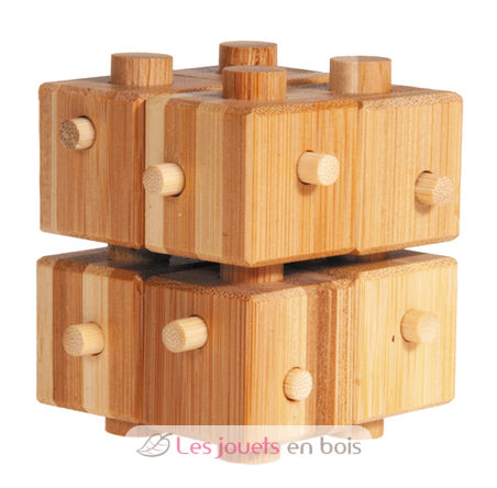 Bamboo puzzle "Cube with stick" RG-17173 Fridolin 1