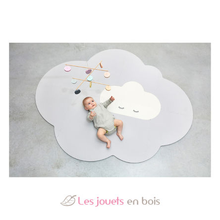 Large Pearl Grey Cloud Playmat QU-172147 Quut 2