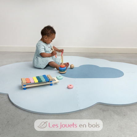 Large Dusty Blue Cloud Playmat QU172161 Quut 6