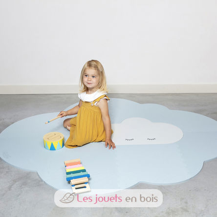 Large Dusty Blue Cloud Playmat QU172161 Quut 7