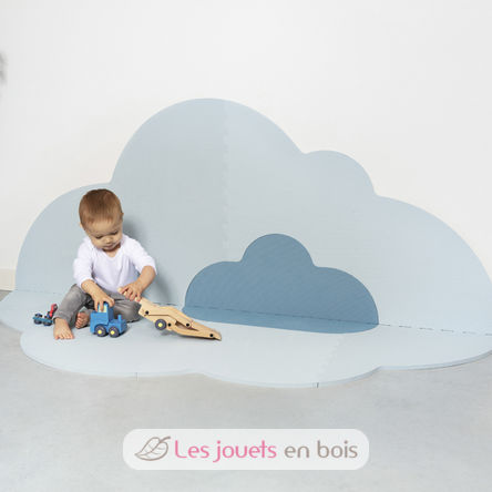 Large Dusty Blue Cloud Playmat QU172161 Quut 9