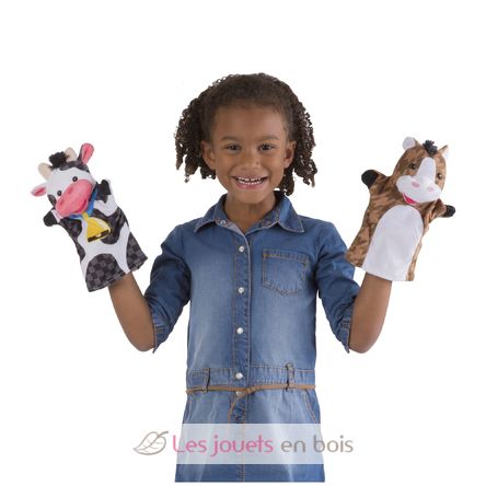 Farm Friends Hand Puppets MD19080 Melissa & Doug 4