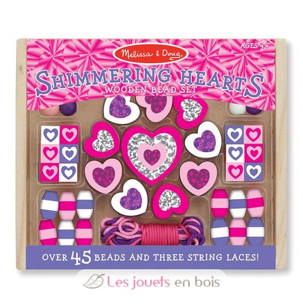 Shimmering Hearts Bead Set MD19495 Melissa & Doug 1