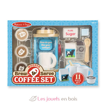 Wooden Brew & Serve Coffee Set M&D19842 Melissa & Doug 3