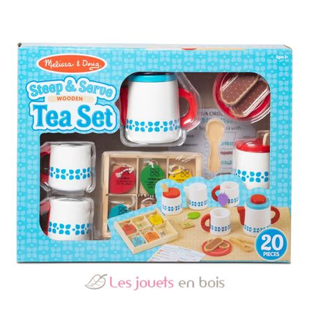 Wooden steep & serve Tea Set MD-19843 Melissa & Doug 6