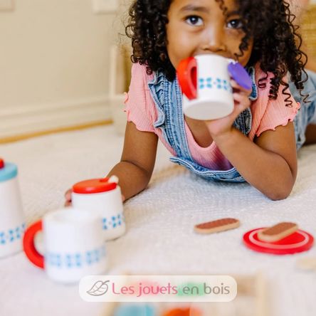 Wooden steep & serve Tea Set MD-19843 Melissa & Doug 8