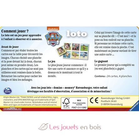 Paw Patrol Lotto Bingo RA-20741 Ravensburger 3