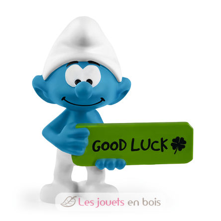 Smurf with Good Luck sign SC-20829 Schleich 1