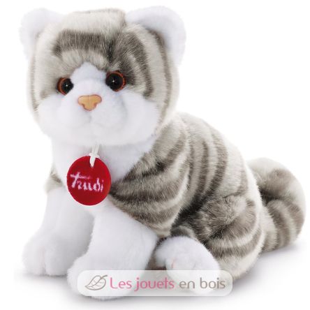 White and grey cat plush 20 cm TRU-20851 Trudi 1