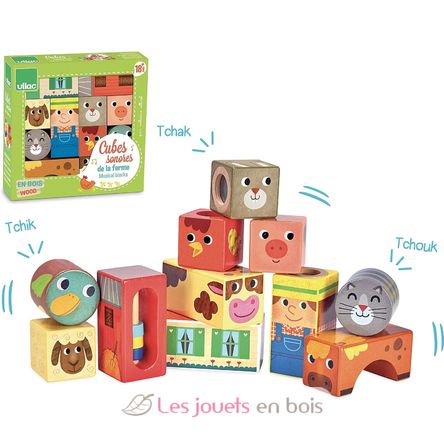 Farm Muscial Blocks V2102 Vilac 5