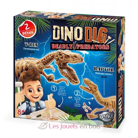 Dino Dig T-Rex and Raptor BUK2139 Buki France 1