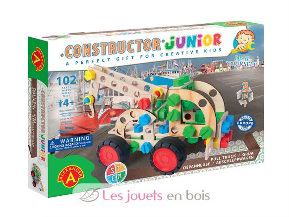 Constructor Junior 3x1 - Pull Truck AT-2157 Alexander Toys 1