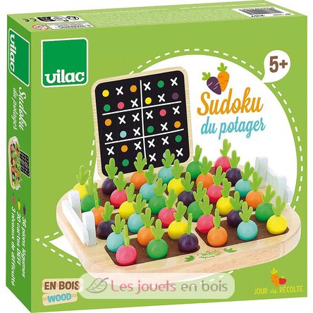 Sudoku with vegetable garden - Vilac 2157 - Wooden sudoku game