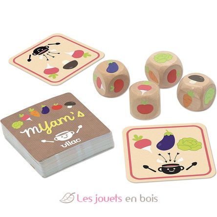 Myam's dice game Vilac 2164 - Wooden dice game - Yams