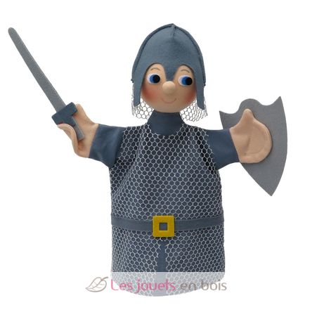 Knight silver hand puppet MU-22127C Moravská ústredna Brno 1