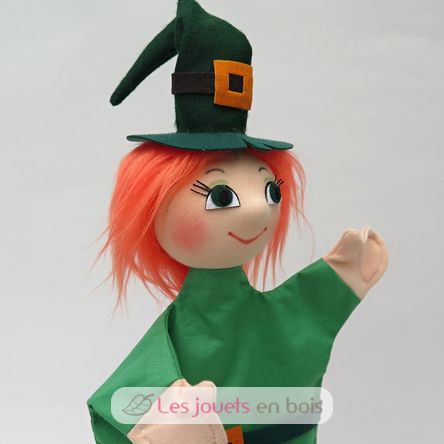 Green witch hand puppet MU-22164A Moravská ústredna Brno 2