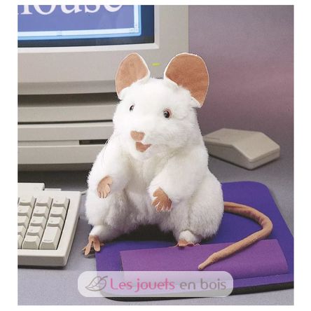 Handpuppet White Mouse FO-2219 Folkmanis 2