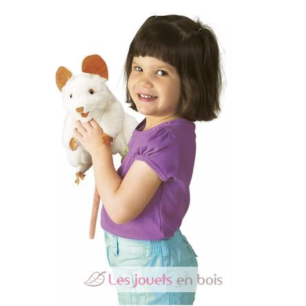 Handpuppet White Mouse FO-2219 Folkmanis 3