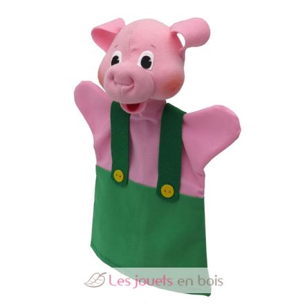 Pig green Hand Puppet MU-22649B Moravská ústredna Brno 4