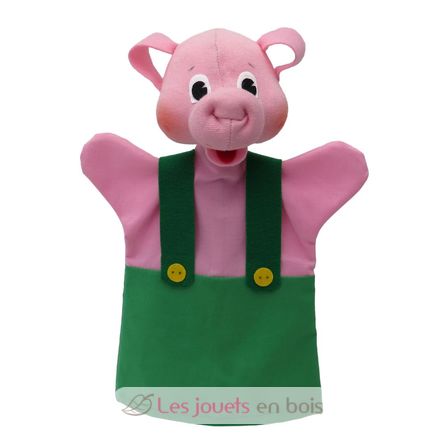 Pig green Hand Puppet MU-22649B Moravská ústredna Brno 1