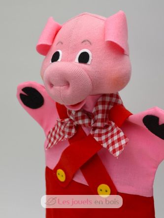 Pig red Hand Puppet MU-22653A Moravská ústredna Brno 2