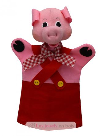 Pig red Hand Puppet MU-22653A Moravská ústredna Brno 1