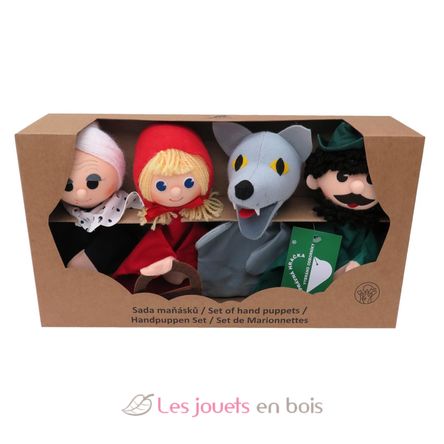 Set 4 Hand Puppets Red Riding Hood MU22757C Moravská ústredna Brno 2