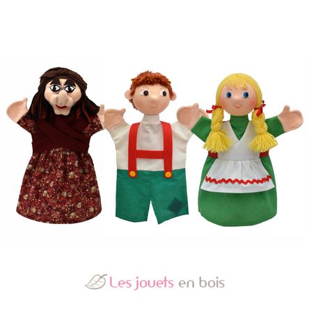 Set 3 Hand Puppets Hansel and Grethel MU22790B Moravská ústredna Brno 1