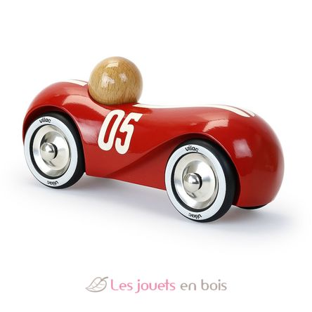 Red vintage streamline car V2285F Vilac 3