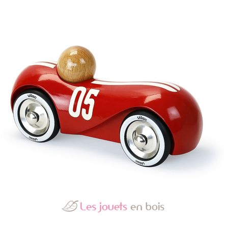 Red vintage streamline car V2285F Vilac 1