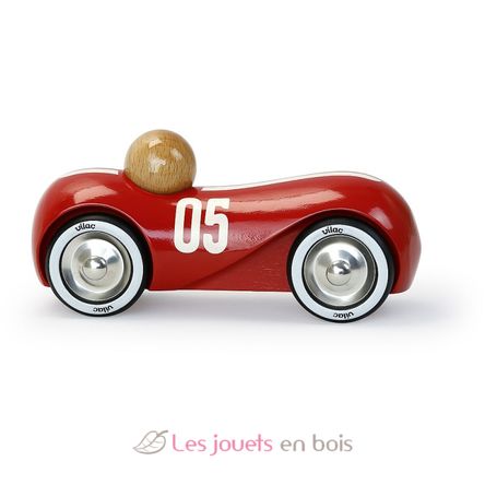 Red vintage streamline car V2285F Vilac 2