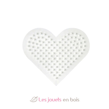 Small heart plate Midi plastic beads HAMA-236 Hama 1